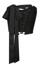 black lace up corset lingerie 