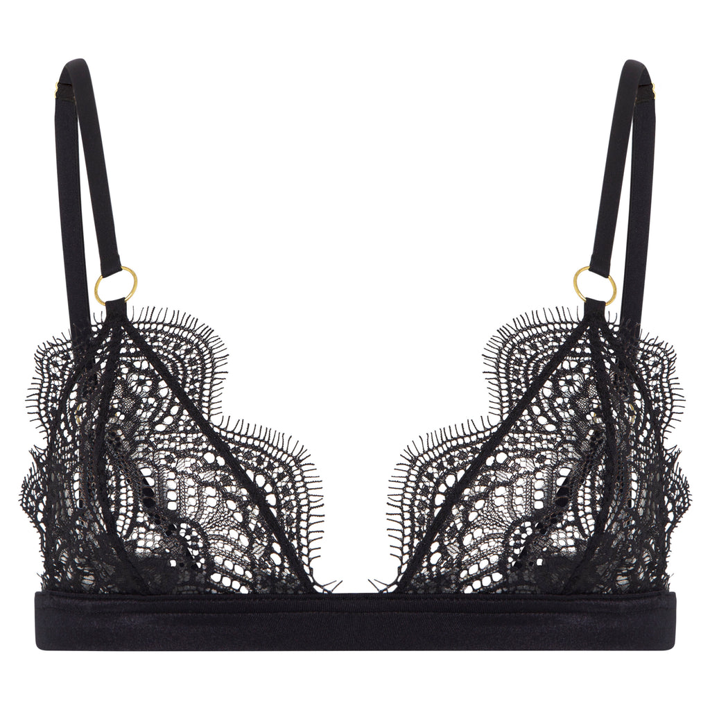 black lace bralette 