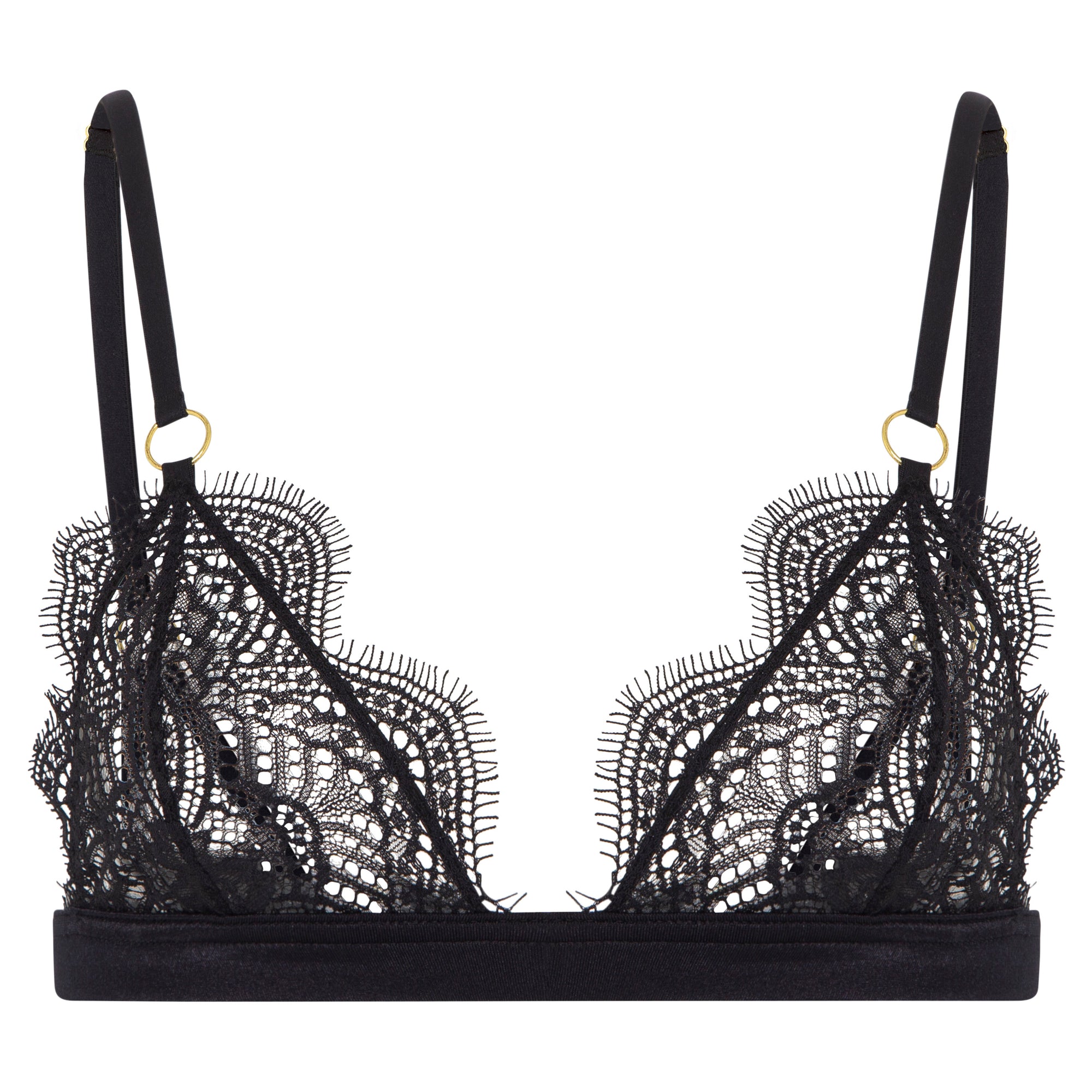 black lace bralette 