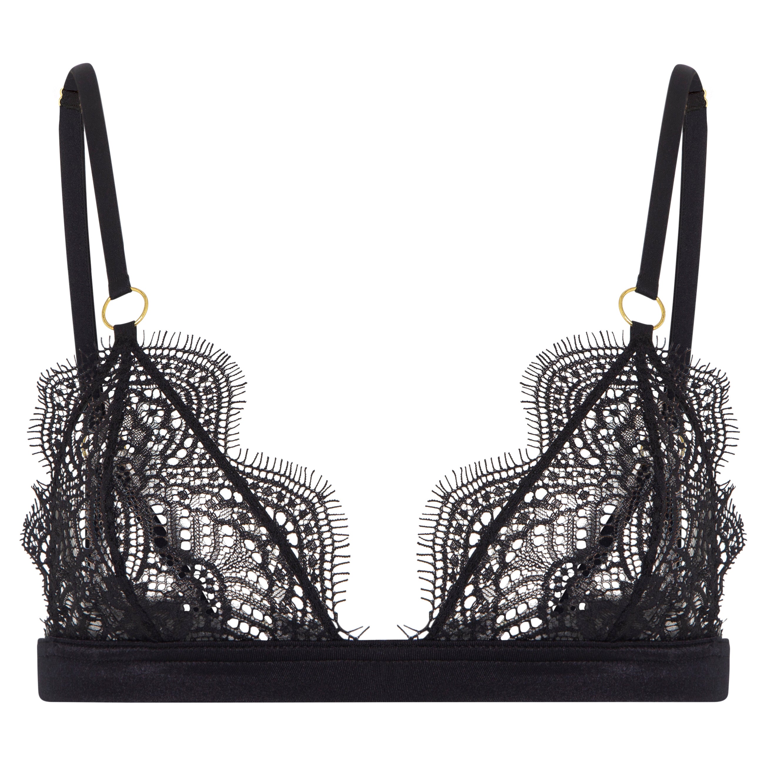 black lace bralette 