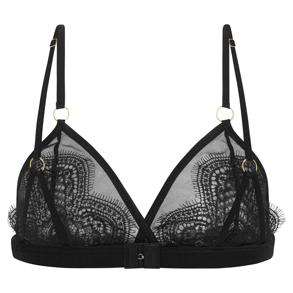 black lace bralette lingerie 