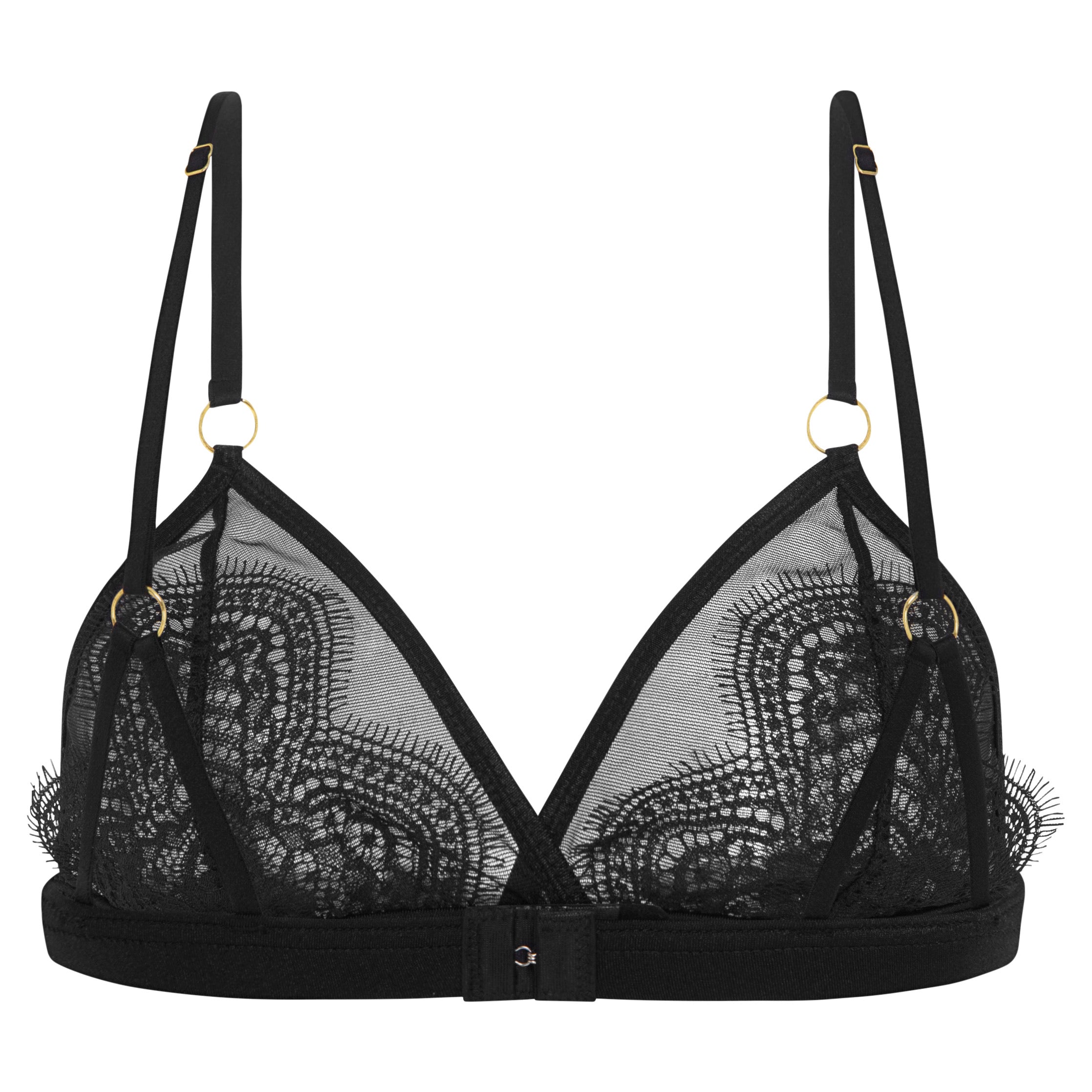 black lace bralette lingerie 