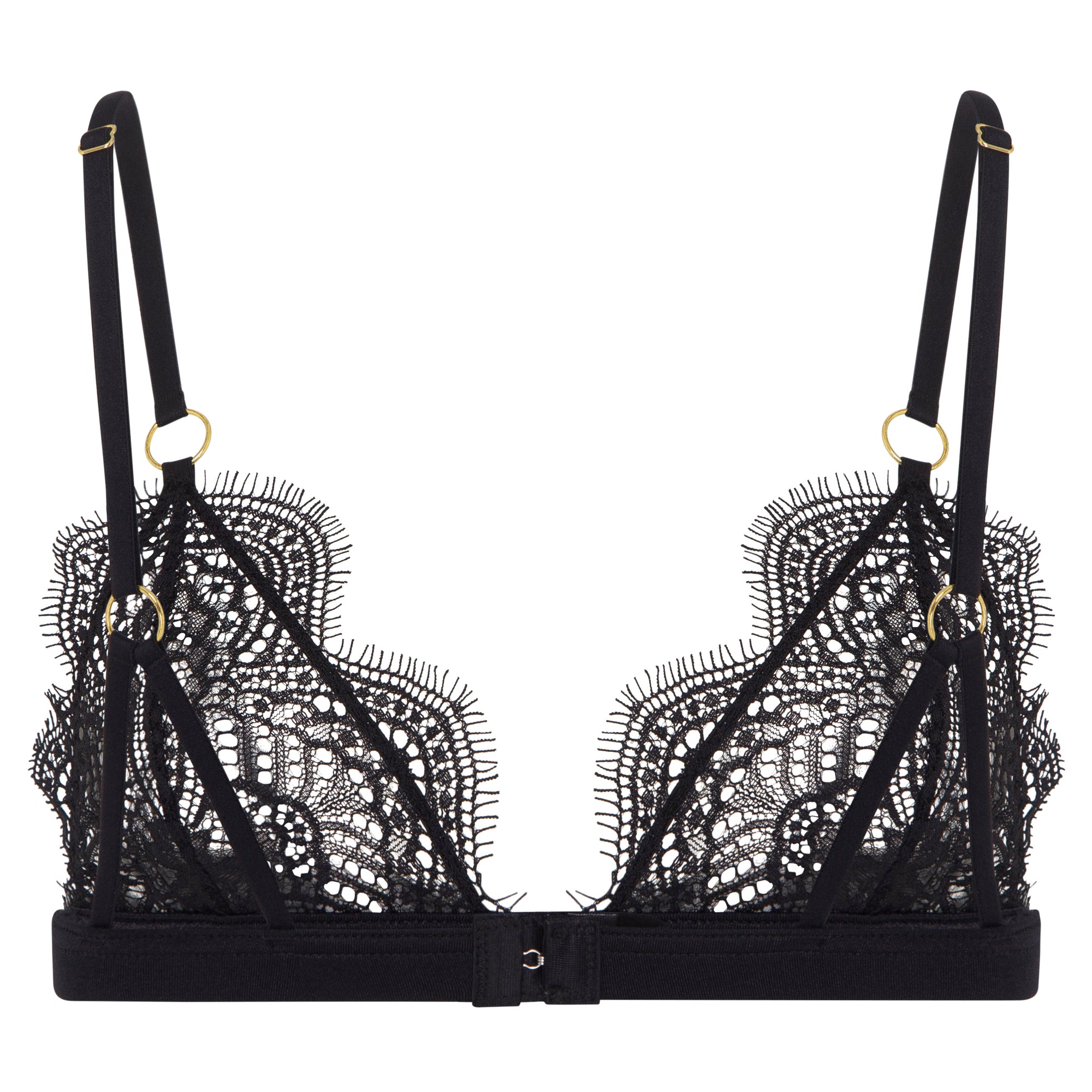 black lace bralette