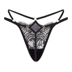 black lace g-string thong underwear