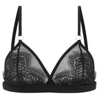 black lace bralette