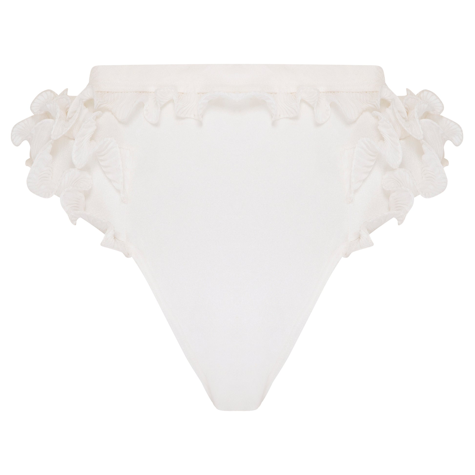 high waist white lace underwear